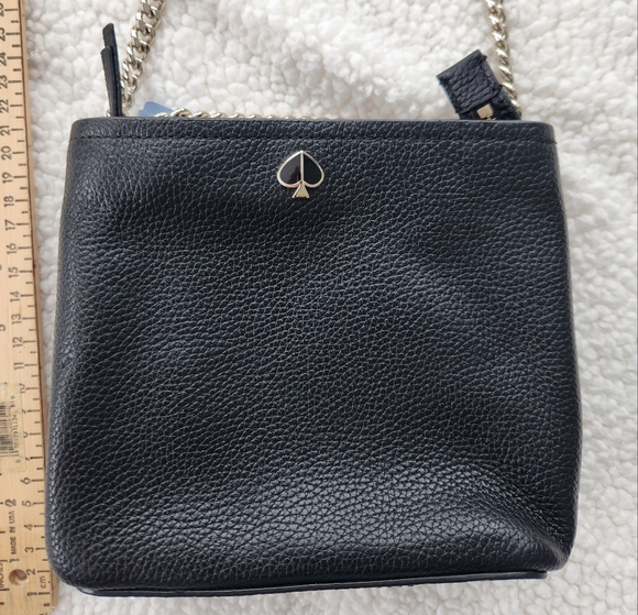 Kate Spade Polly Small Convertible Crossbody Bag black chain - Picture 1 of 9